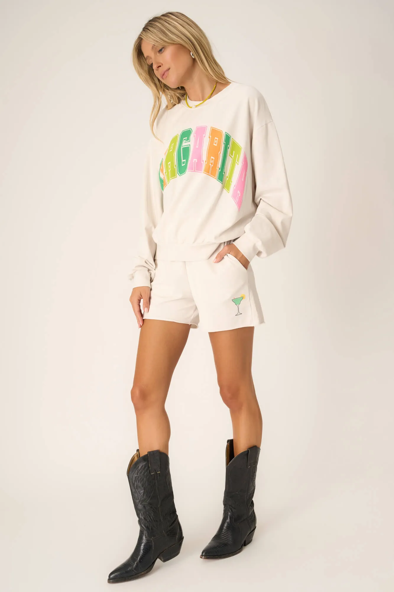 Margarita Sweatshirt - Vintage White