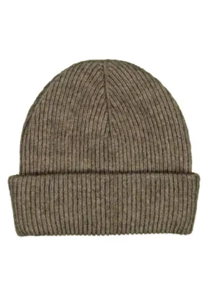 McDonald Possum Merino Fine Rib Hat Bark