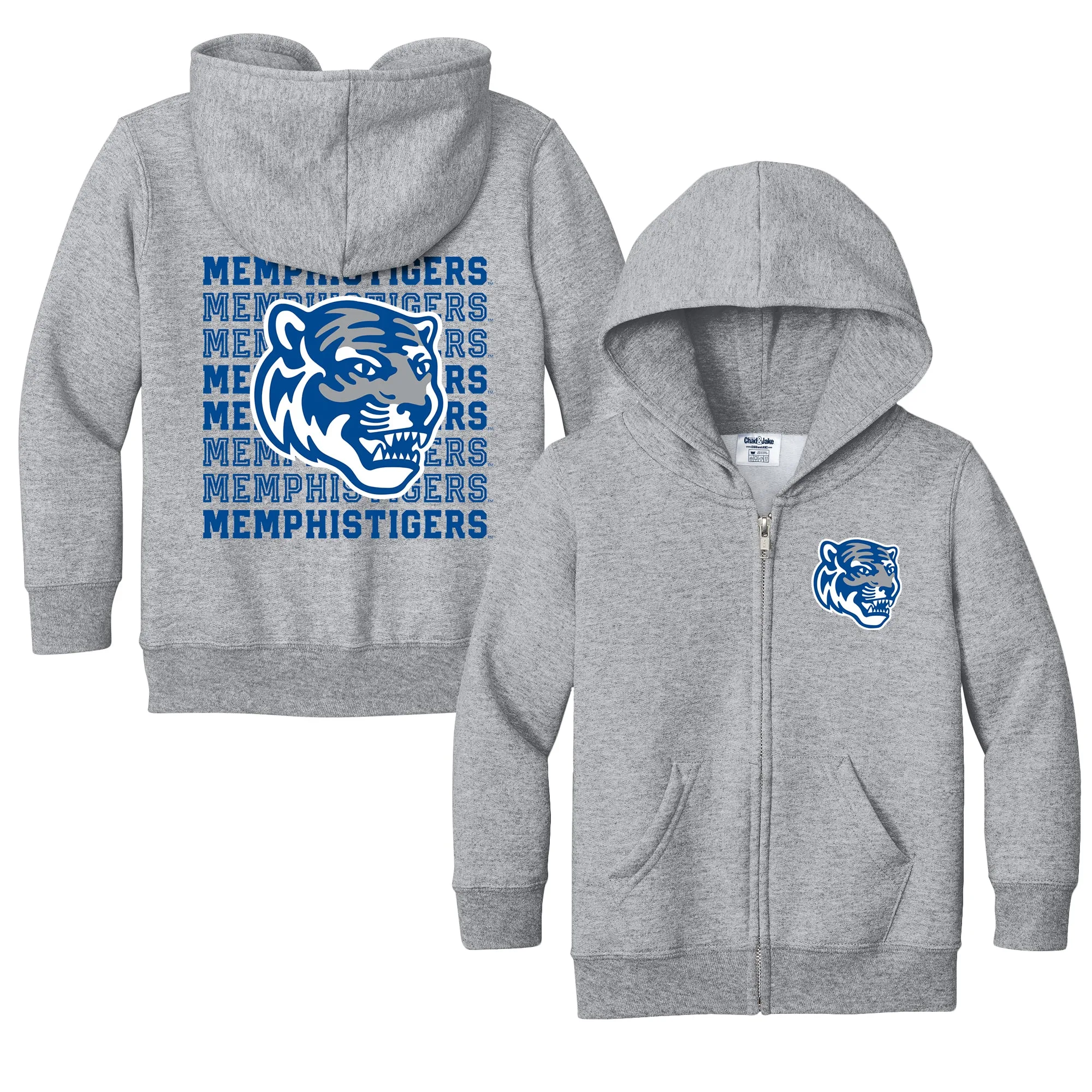 Memphis Tigers Retro Toddler Full-Zip Sweatshirt