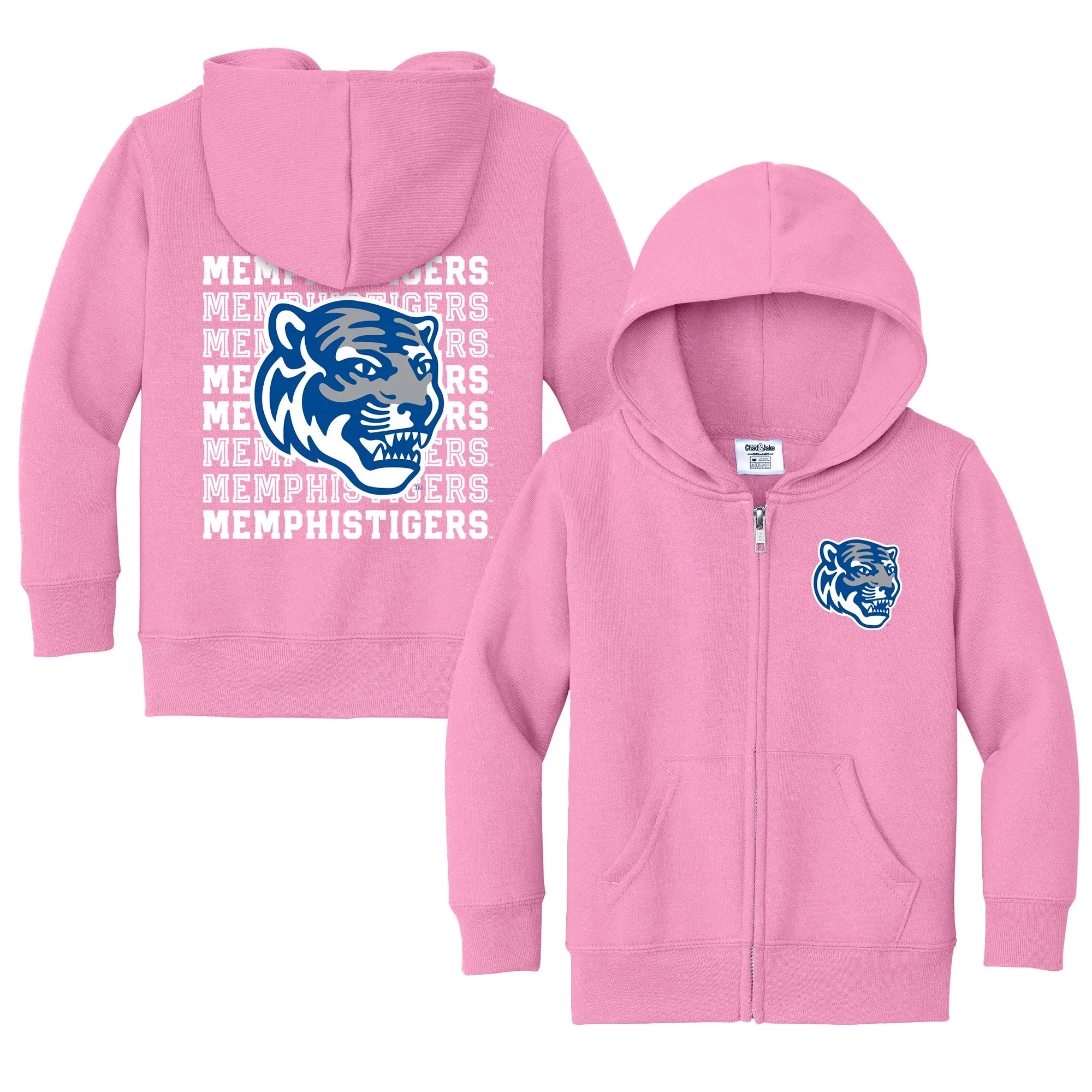Memphis Tigers Retro Toddler Full-Zip Sweatshirt