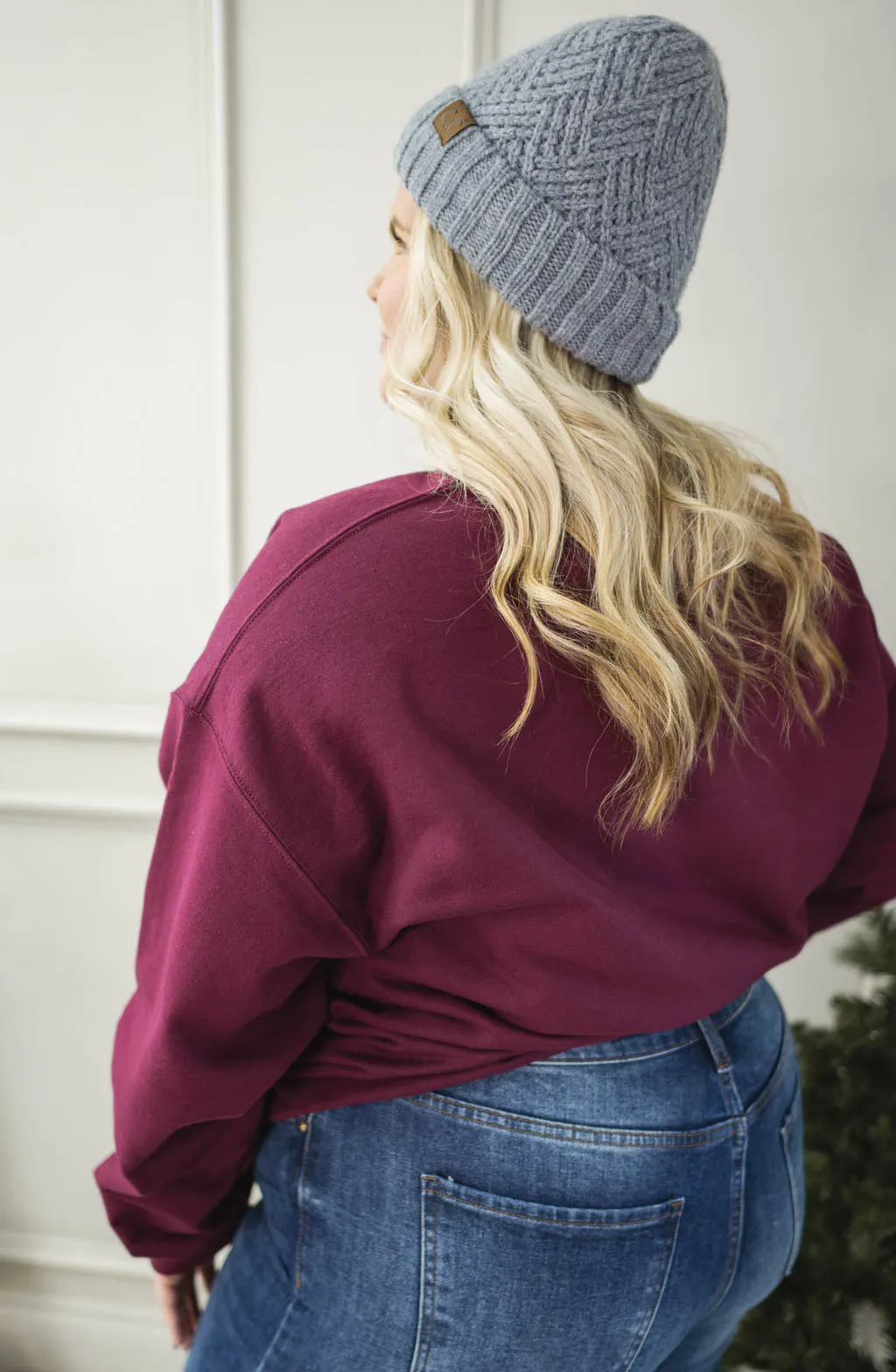 Merry and Bright Sleigh Christmas Graphic Sweatshirt