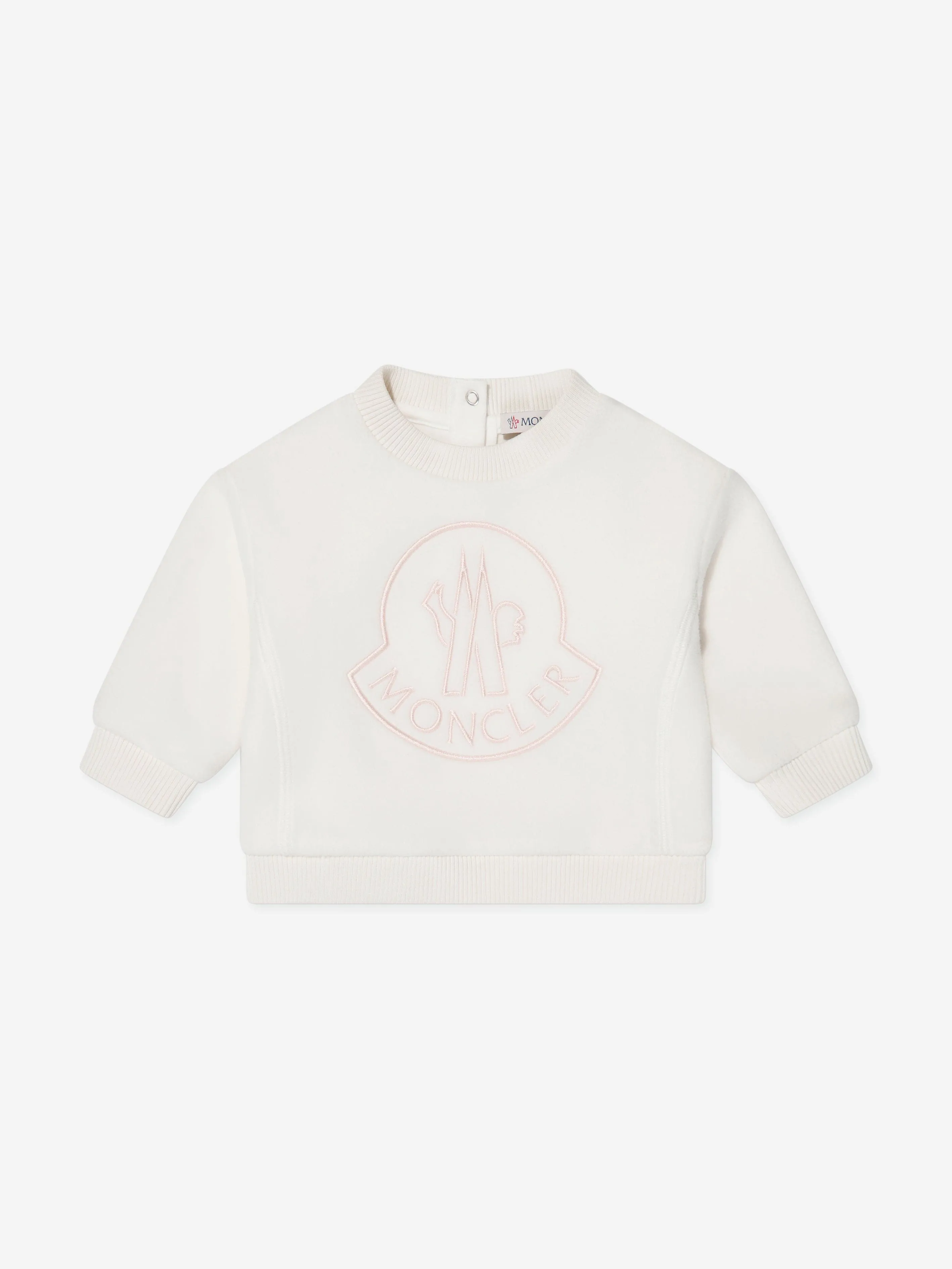 Moncler Enfant Baby Girls Logo Sweatshirt in White