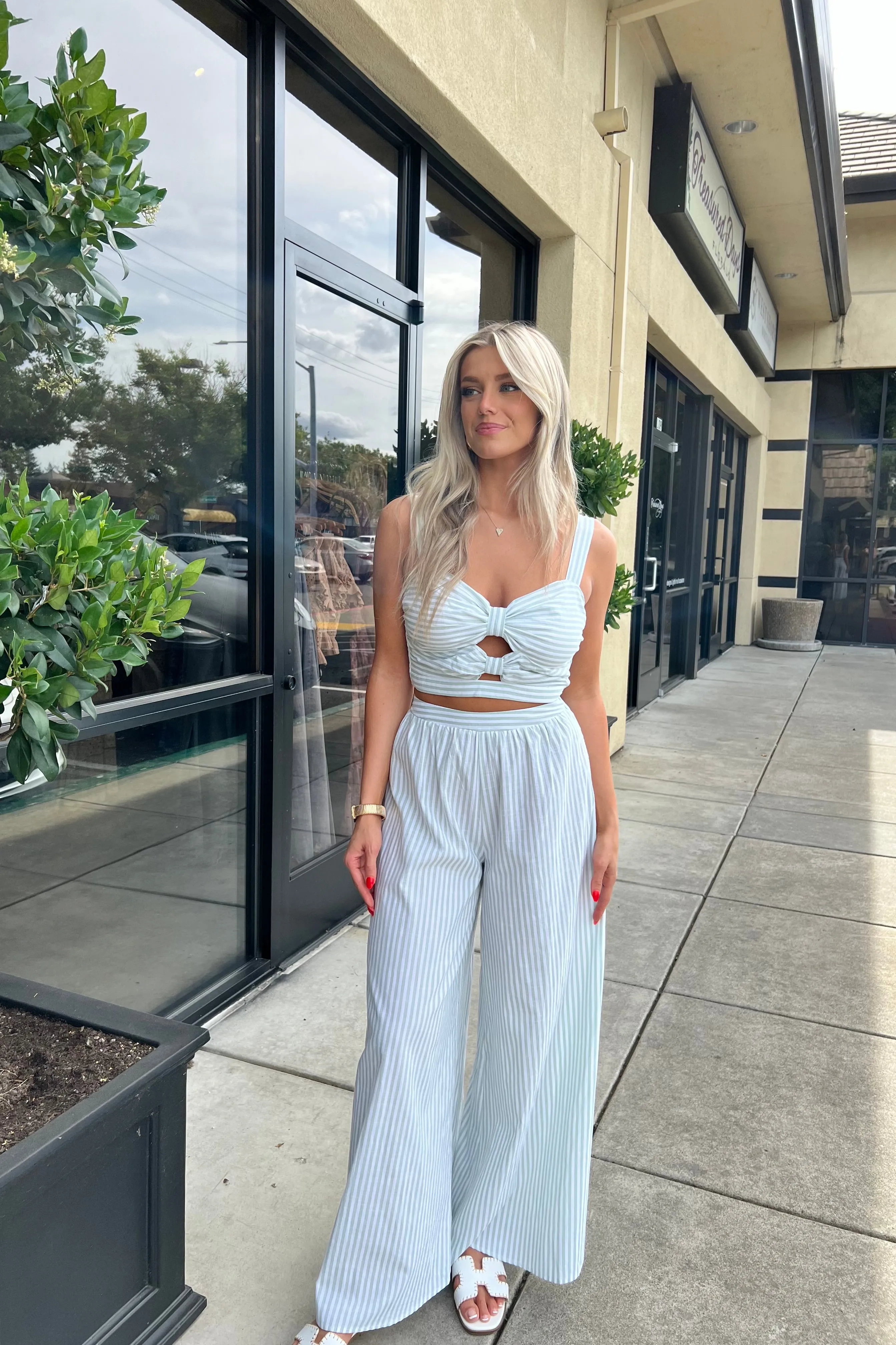 MONTCLAIRE WIDE LEG PANTS