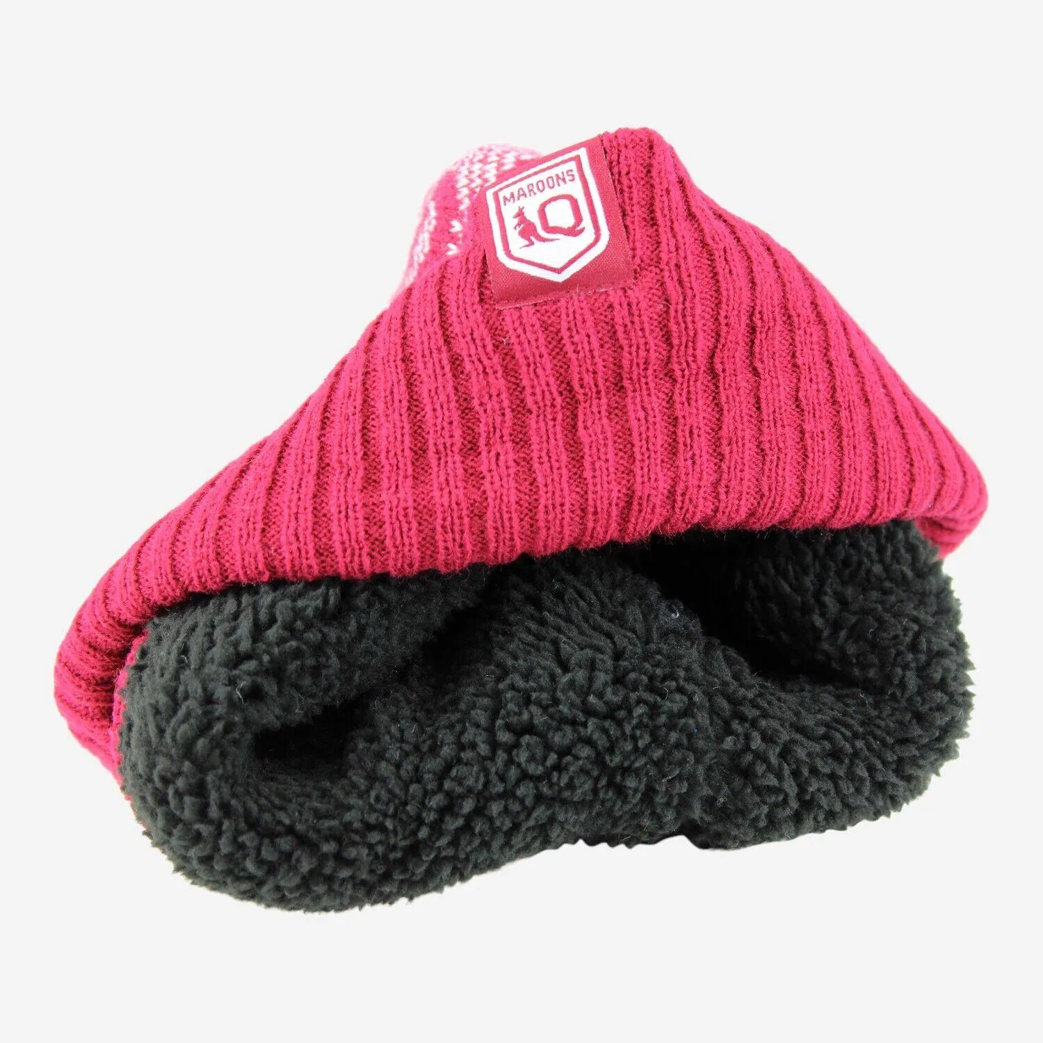 NRL Intercept Beanie - Queensland Maroons - QLD - Winter Hat - Adult - OSFM