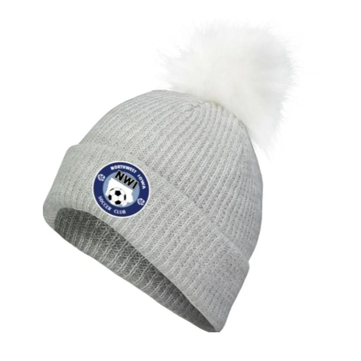 NWISC Pacific Headwear Faux Fur Pom Beanie