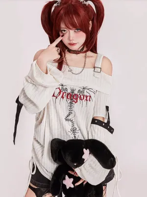 Off-the-shoulder Top Rock Punk