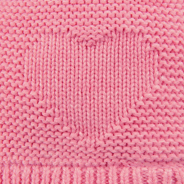 Organic Earmuff Heart Fuschia