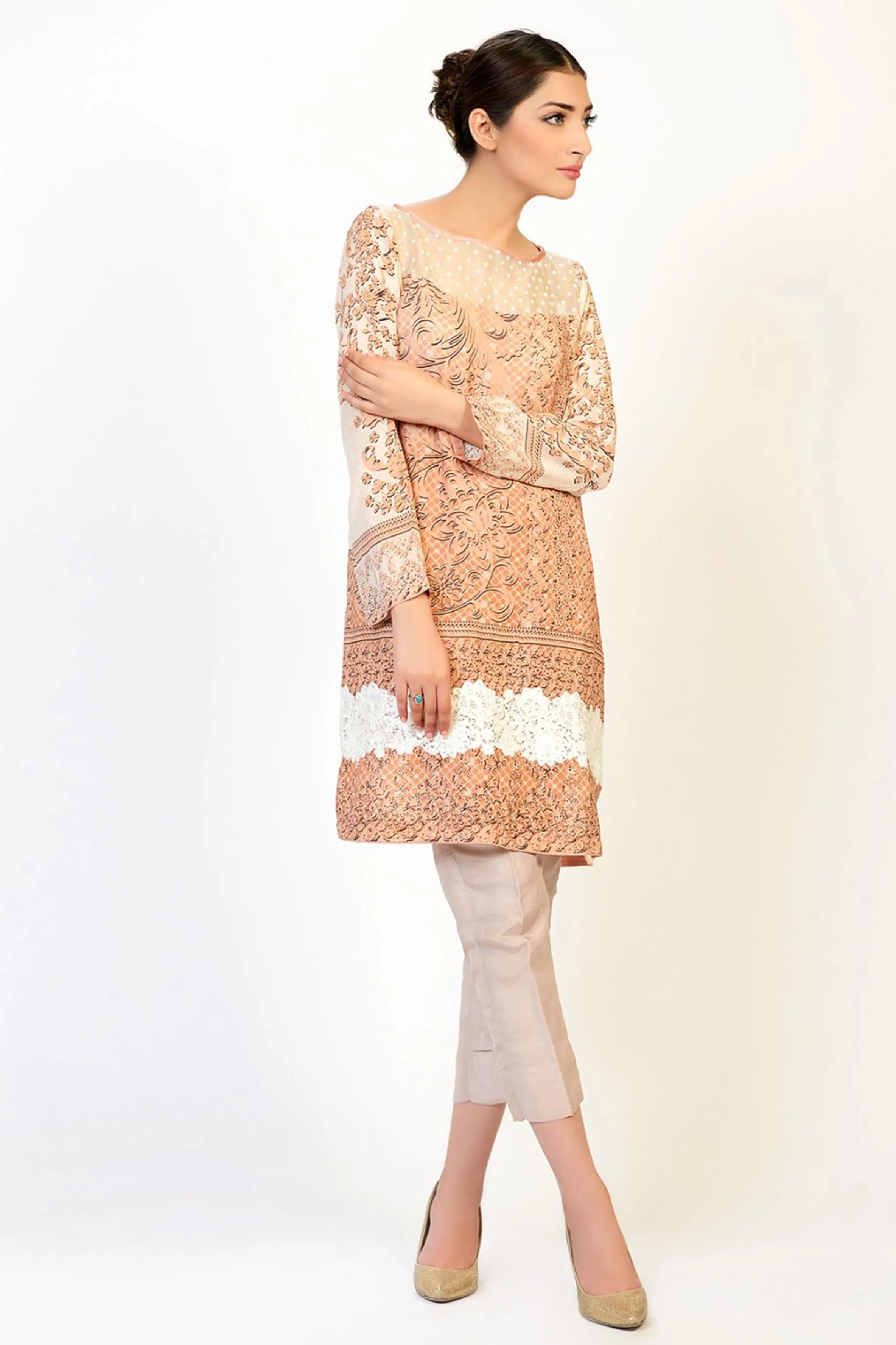 Peach Lace-D2