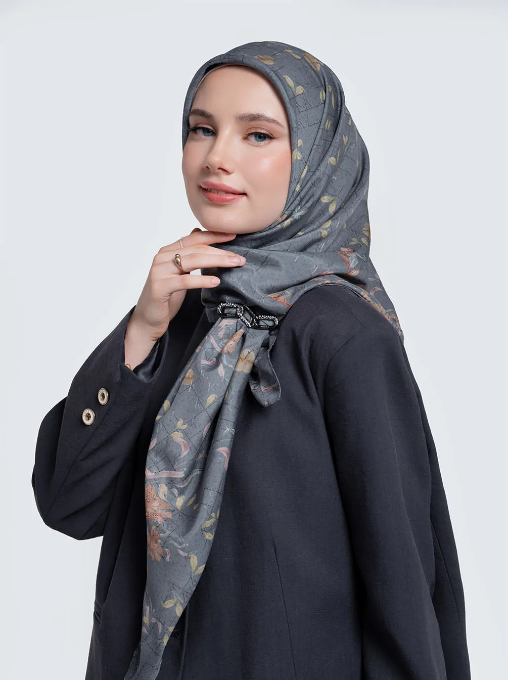 PETALLY SIGNATURE SCARF BLUE LANE