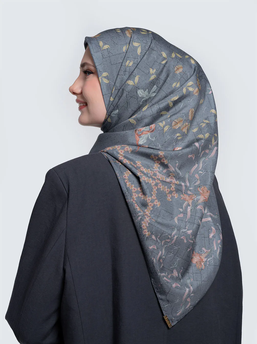 PETALLY SIGNATURE SCARF BLUE LANE