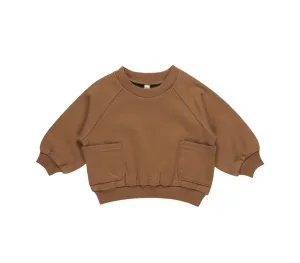Pocket Sweatshirt- Cinnamon