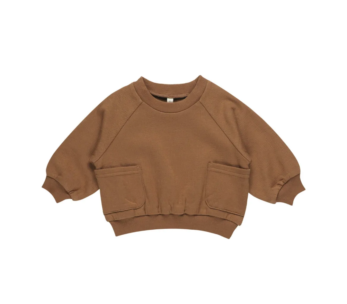 Pocket Sweatshirt- Cinnamon