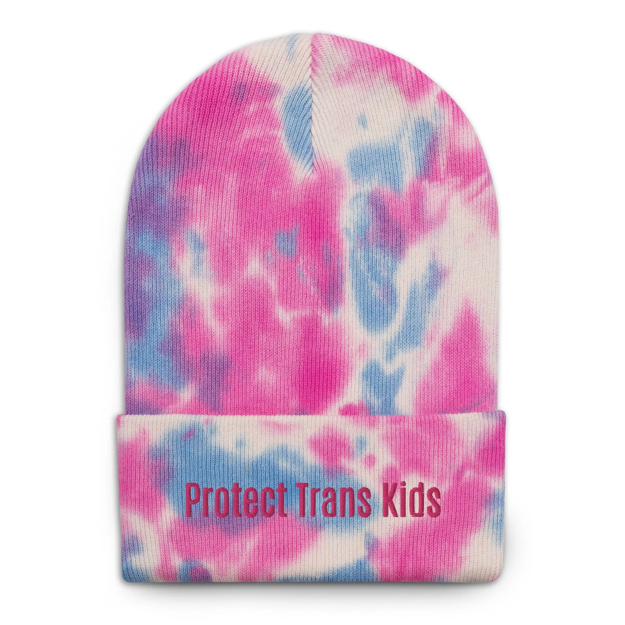 Protect Trans Kids Tie-Dye Beanie