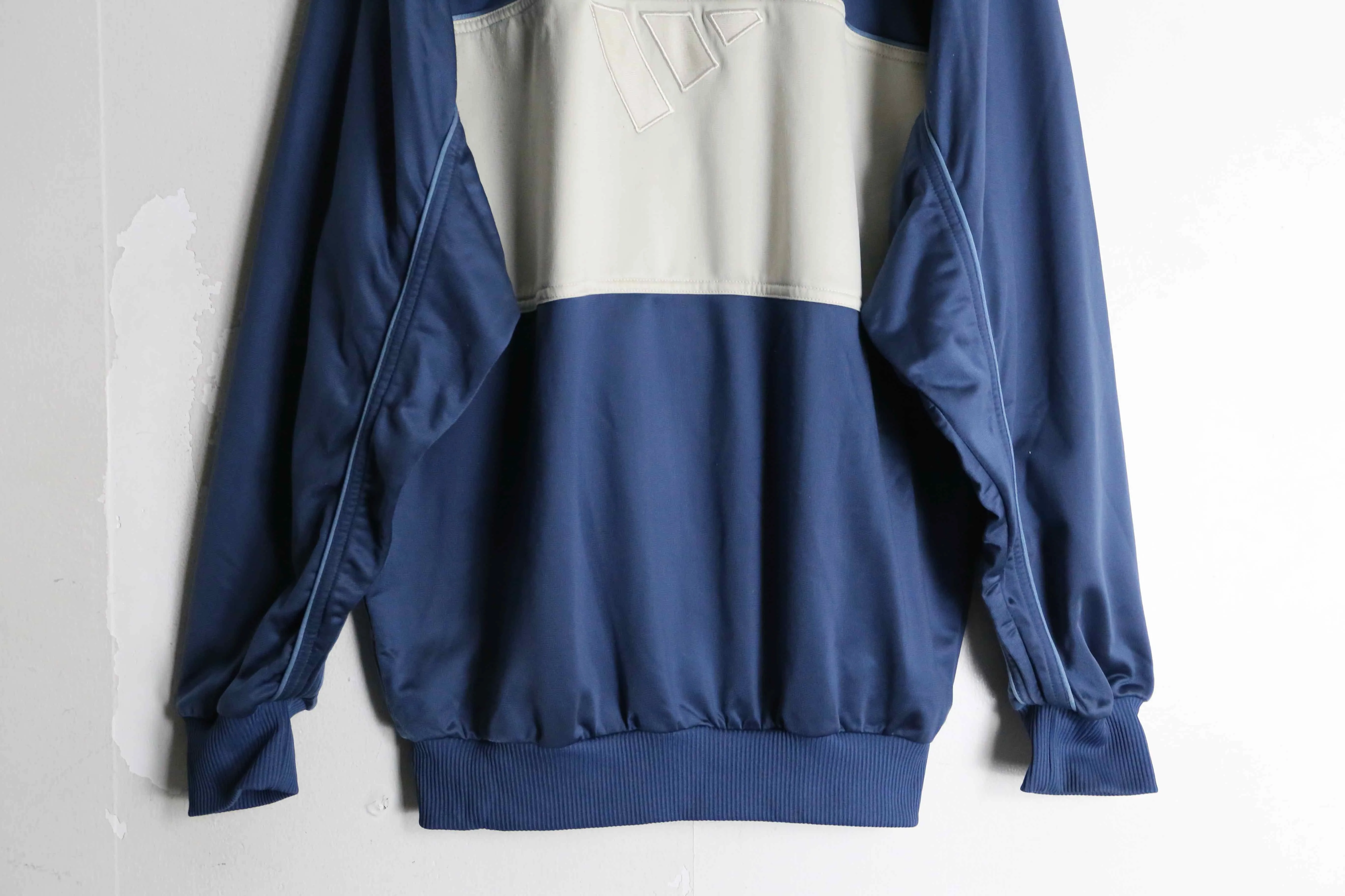 "adidas" dull blue color track jacket