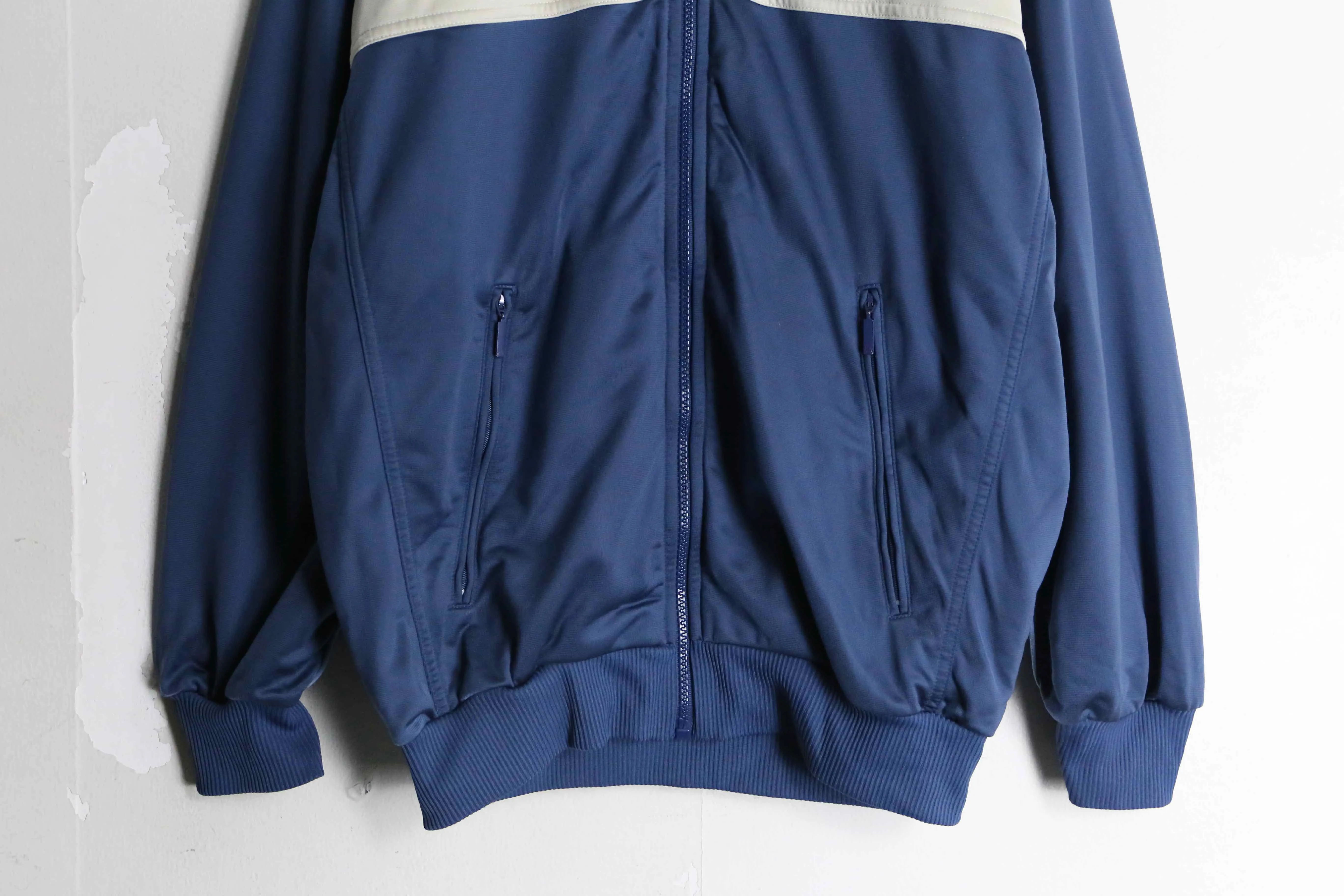 "adidas" dull blue color track jacket