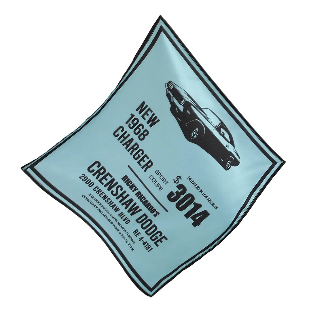 Retro Revelry Neck Scarf Cum Pocket Square in Premium Soft Satin