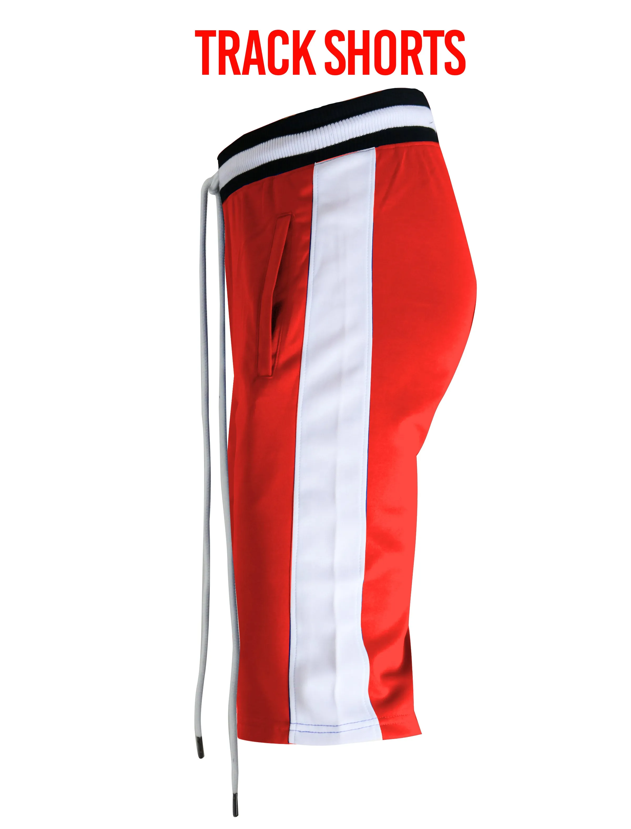S91700-TRACK SHORTS (RED)