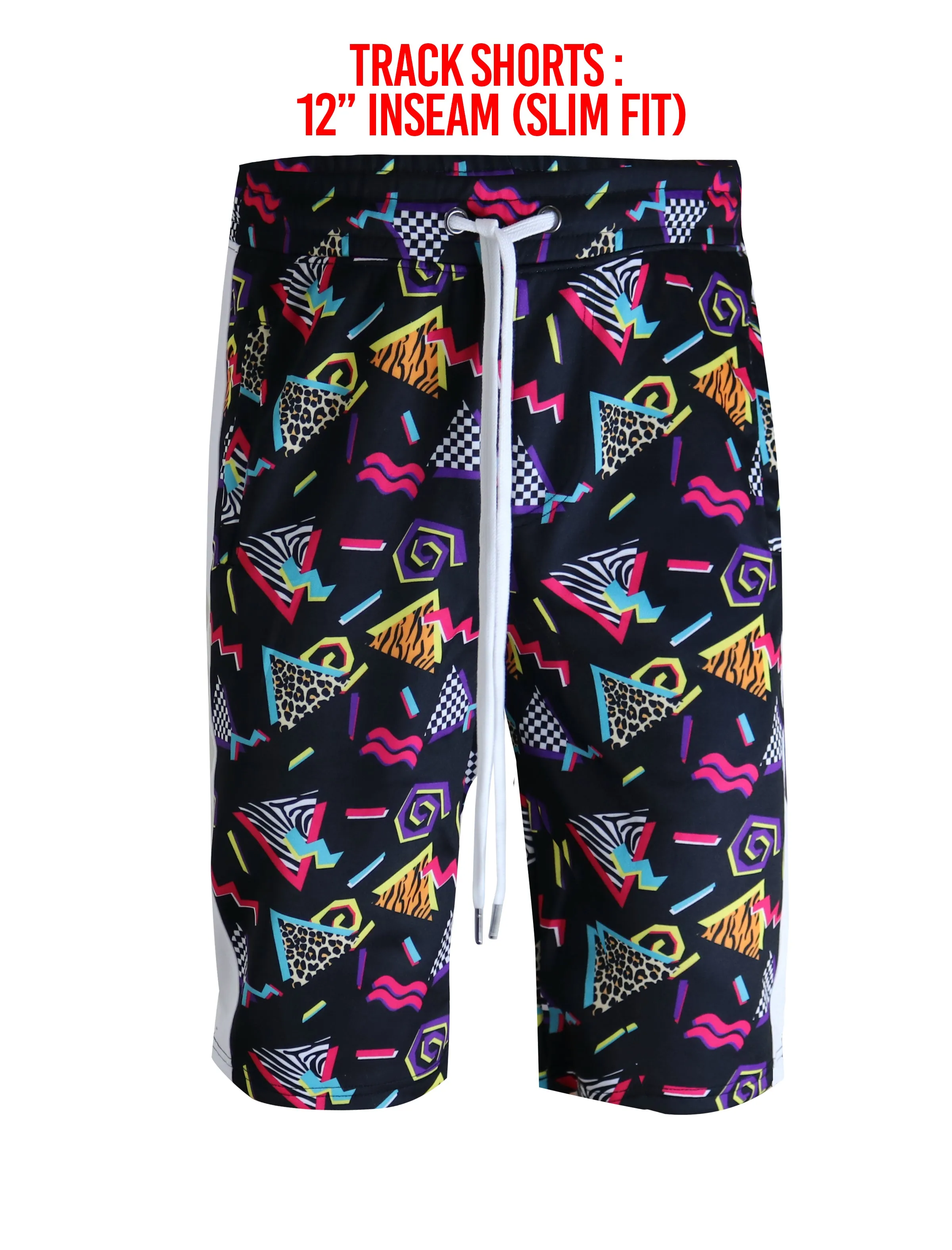 S91701-FASHION TRACK SHORTS (POP)