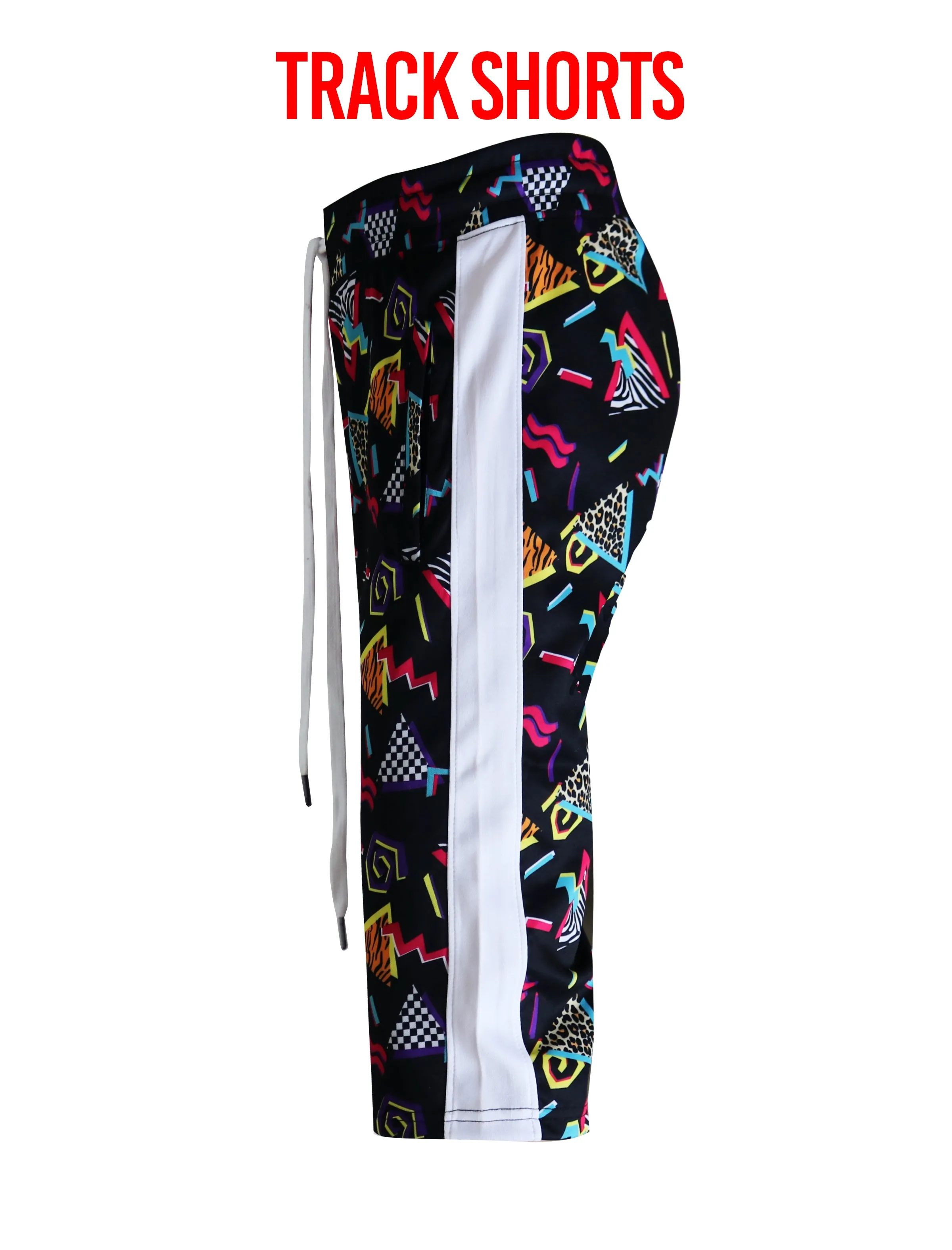 S91701-FASHION TRACK SHORTS (POP)