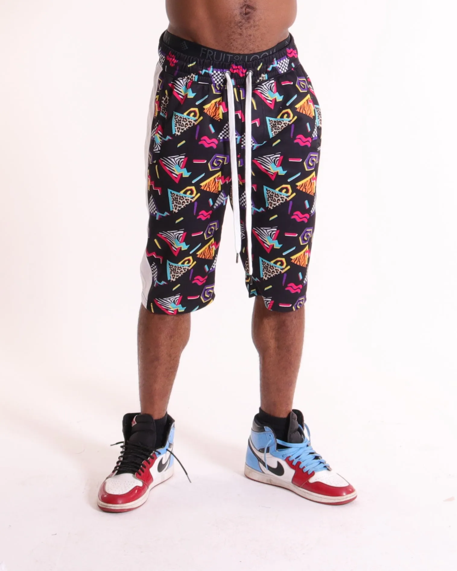 S91701-FASHION TRACK SHORTS (POP)