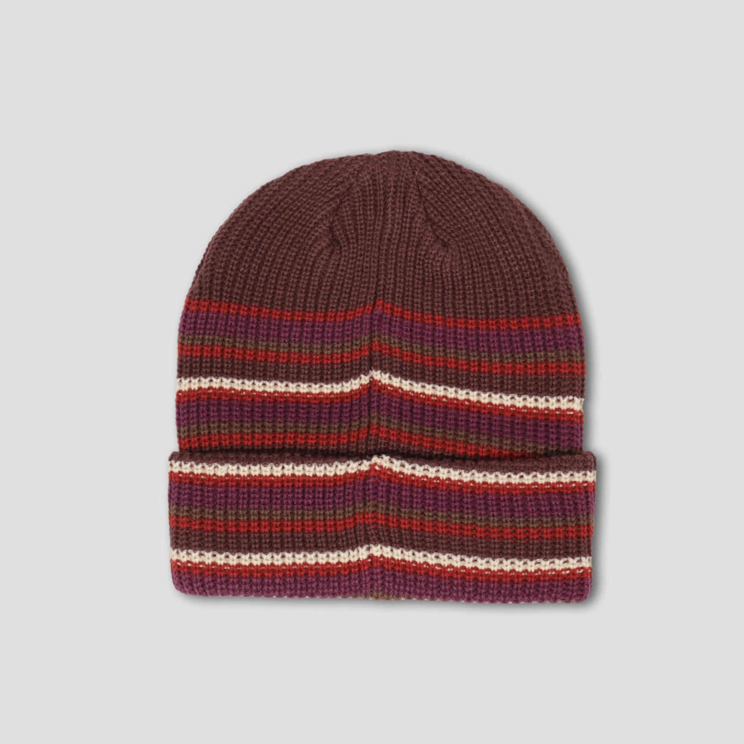 Sci-Fi Fantasy Striped Beanie Brown / Olive