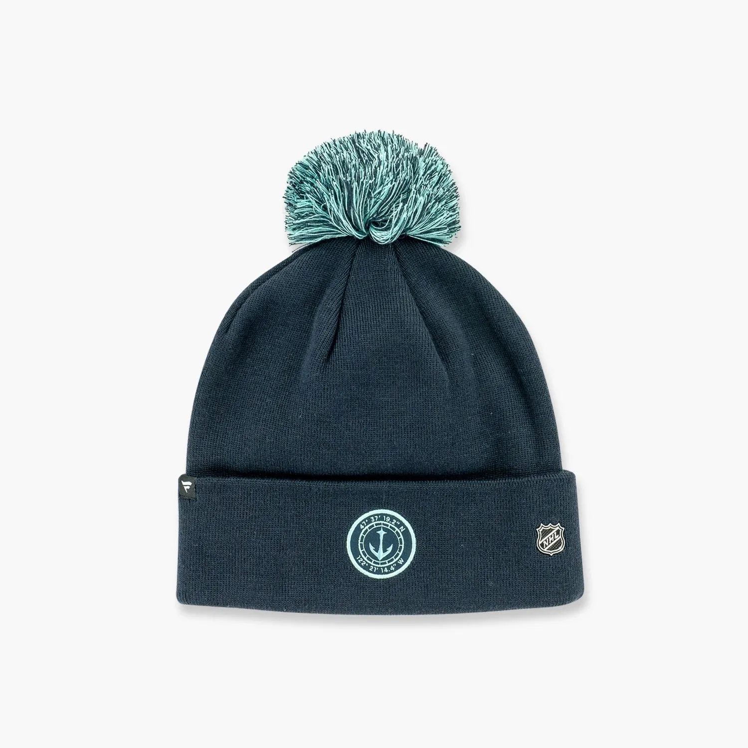 Seattle Kraken 2023 NHL Draft Cuff Pom Beanie