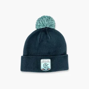 Seattle Kraken 2023 NHL Draft Cuff Pom Beanie