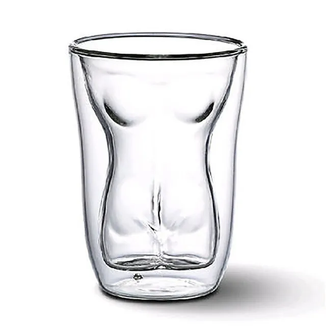 Sexy Lady Men Durable Double Wall Whiskey