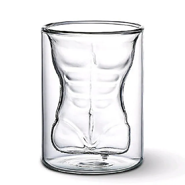 Sexy Lady Men Durable Double Wall Whiskey