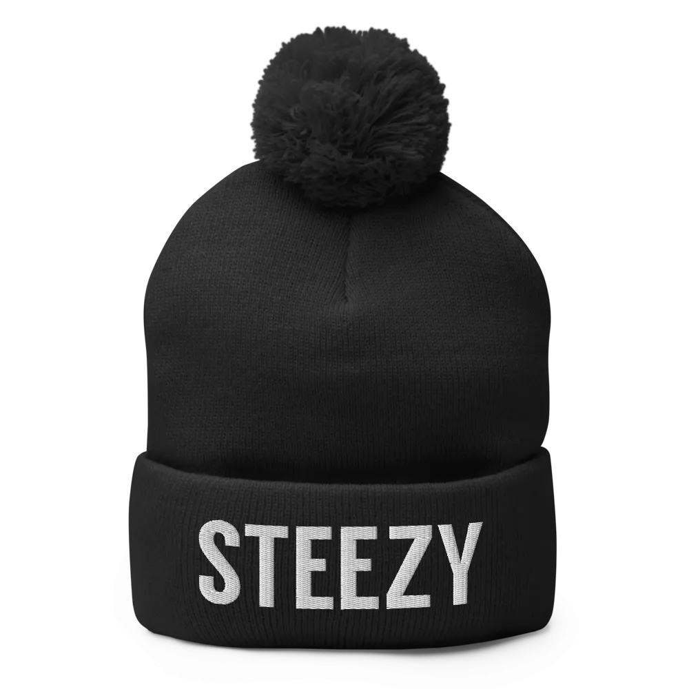 Straight Steezy Pom-Pom Beanie
