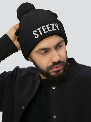 Straight Steezy Pom-Pom Beanie
