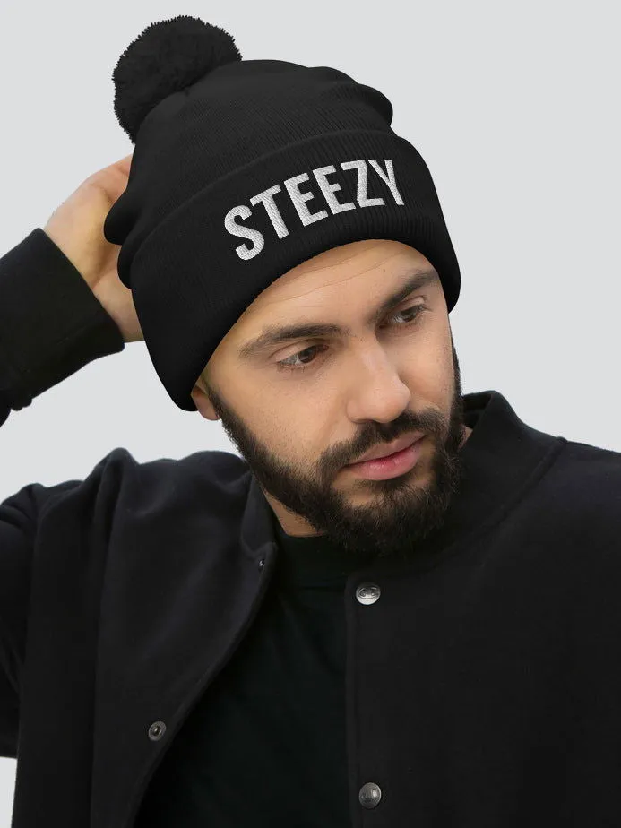 Straight Steezy Pom-Pom Beanie