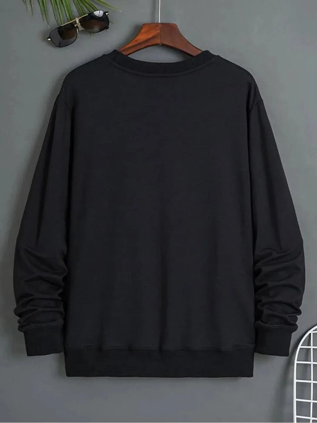 SXV  'Duck and Dianousoure’ Printed Cool Aesthetic Drop Shoulder Oversized Baggy Sweatshirt