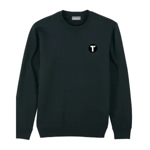 Tenacious 'T' Logo Embroidered Black Sweatshirt
