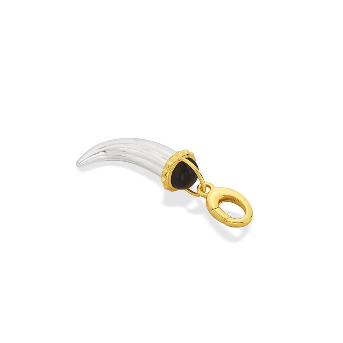 Tiger Eye Tusk Charm