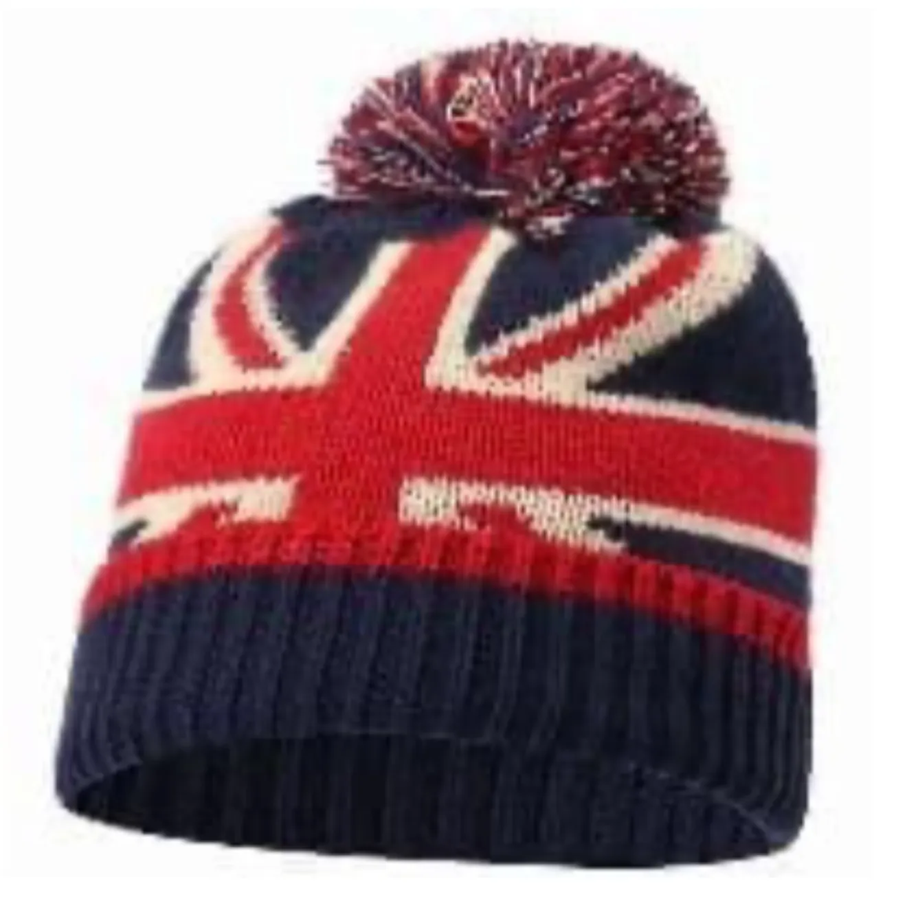 TMC MENS BOBBLE HAT / UNION JACK BOBBLY HAT