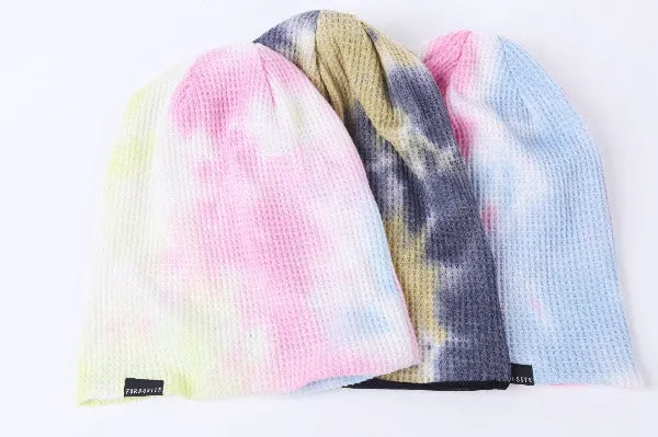 Womens Cotton Tie-dye Slouchy Beanie Hat WB2149
