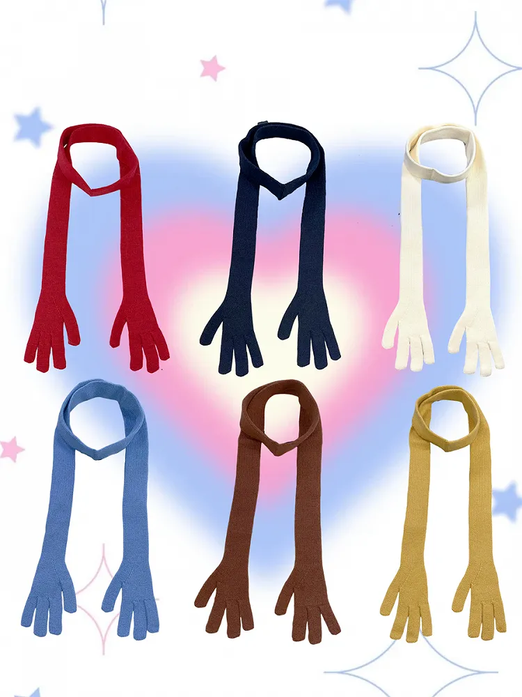 Y2K Hand-shaped Scarf